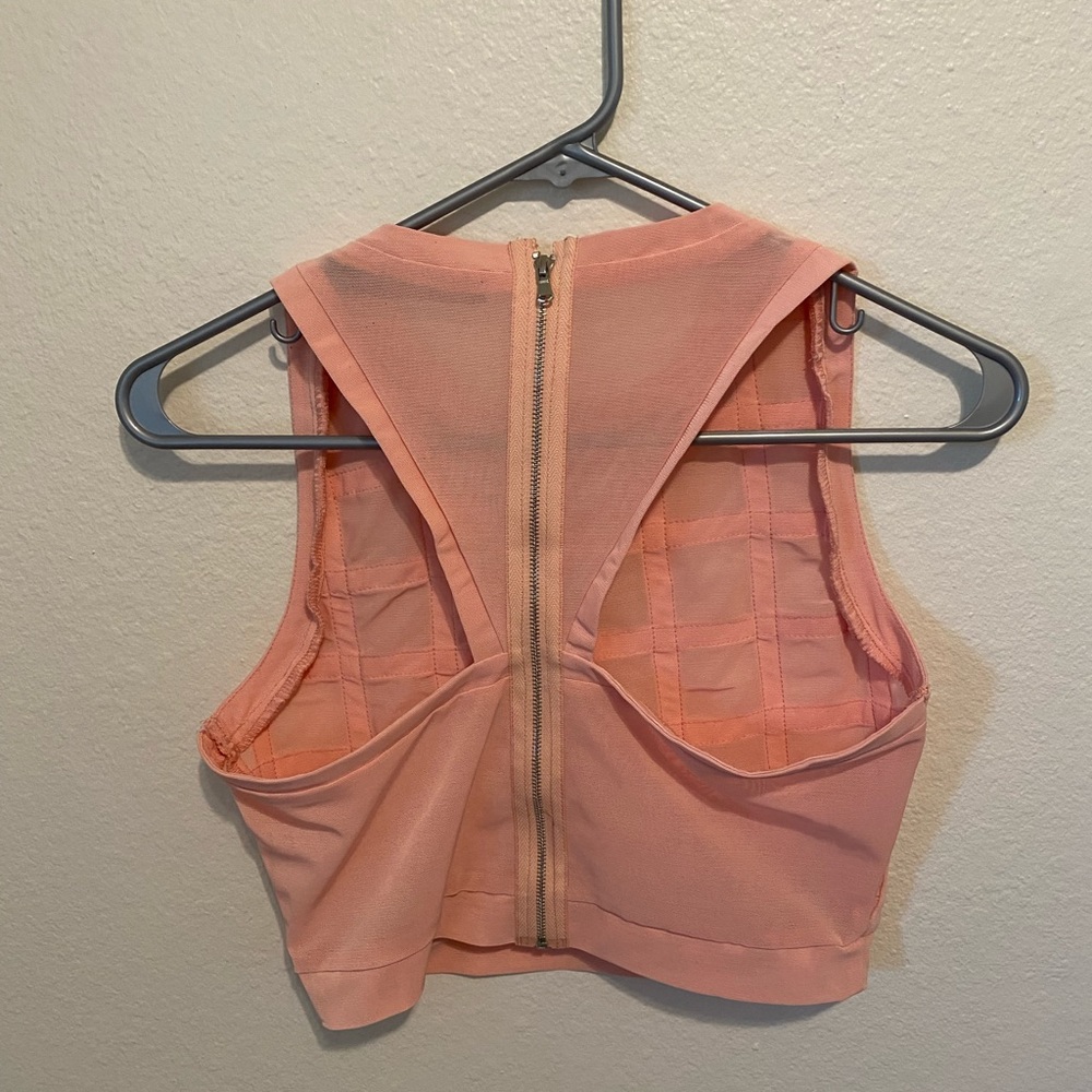 Pink crop top